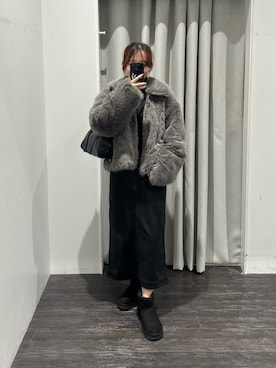 「アイテム（ボストンバッグ）」を使った、さいさん（レディース・160cm）の秋コーディネート