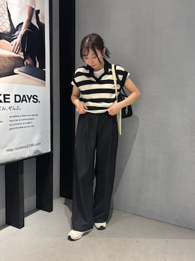 「アイテム（ニット/セーター）」を使った、さいさん（レディース・160cm）の夏コーディネート