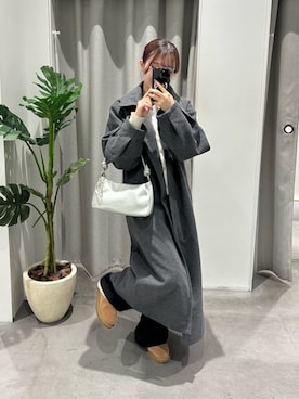 「アイテム（ステンカラーコート）」を使った、さいさん（レディース・160cm）の秋コーディネート