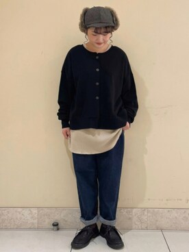 「チロリアンシューズ」｜「アイテム（アンサンブル）」を使った、satomiさん（レディース・152cm）の秋コーディネート