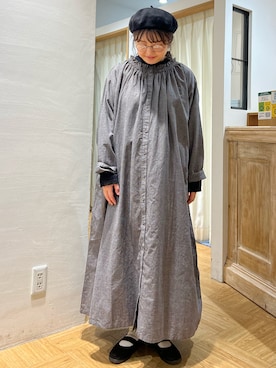 「グレンチェック」｜「アイテム（その他）」を使った、satomiさん（レディース・152cm）の秋コーディネート