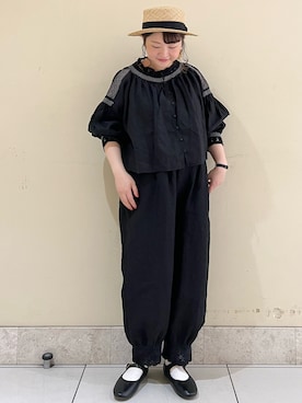 「kazumiコラボ」｜「アイテム（その他シューズ）」を使った、satomiさん（レディース・152cm）の冬コーディネート