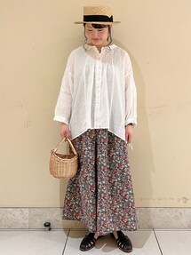 【サルヴァトーレフェラガモ】　ベージュ　プリーツ　キュロット 1649556367_215.jpg