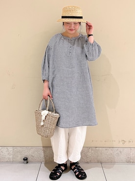 「CLASKA Gallery & Shop "DO"（クラスカ ギャラリー＆ショップ　ドー）のアイテム（帽子）」を使った、satomiさん（レディース・152cm）の春コーディネート