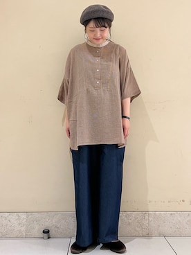 「ナチュラルスタイル」｜「アイテム（その他）」を使った、satomiさん（レディース・152cm）の秋コーディネート