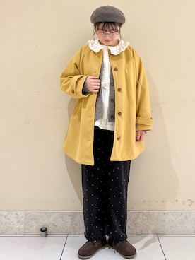 「Samansa Mos2（サマンサ モスモス）のアイテム（その他アウター）」を使った、satomiさん（レディース・152cm）の冬コーディネート