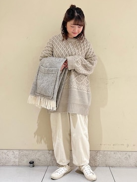 「LAPUAN KANKURIT（ラプアン カンクリ）のアイテム」を使った、satomiさん（レディース・152cm）の冬コーディネート