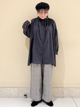 「kazumiコラボ」｜「アイテム（その他）」を使った、satomiさん（レディース・152cm）の秋コーディネート