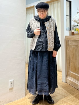 「TSUHARU by Samansa Mos2（ツハルバイサマンサモスモス）のアイテム（ブーツ）」を使った、satomiさん（レディース・152cm）の秋コーディネート