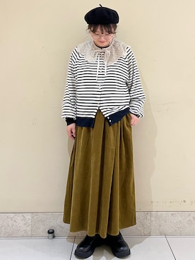 「カーディガンコーデ」｜「アイテム（その他）」を使った、satomiさん（レディース・152cm）の秋コーディネート