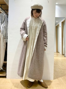 TSUHARU by SM2 ⭐︎レース貼りウール混コート 美品