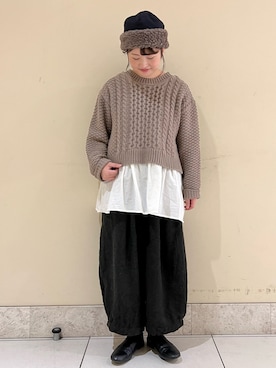 satomiさん（レディース・152cm）の冬コーディネート