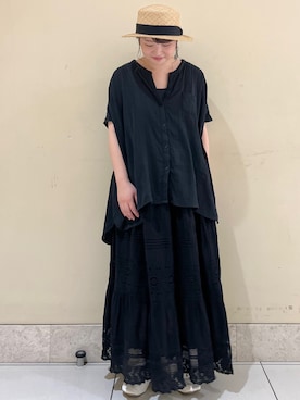 「レースアップシューズ」｜「アイテム（その他）」を使った、satomiさん（レディース・152cm）の秋コーディネート