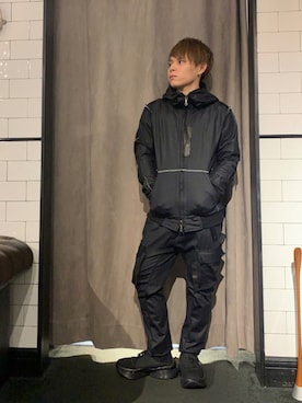 「RAWLIFE（ロウライフ）のアイテム」を使った、Sさん（メンズ・160cm）の夏コーディネート