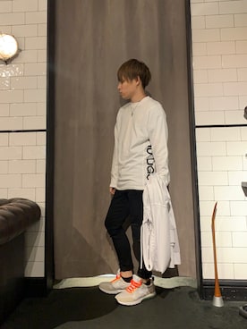 「1piu1uguale3 RELAX（ウノピュウノウグァーレトレリラックス）のアイテム（パーカー）」を使った、Sさん（メンズ・160cm）の夏コーディネート