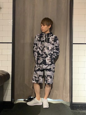 「STUD MUFFIN（スタッドマフィン）のアイテム」を使った、Sさん（メンズ・160cm）の夏コーディネート