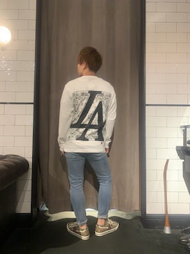 「STUD MUFFIN（スタッドマフィン）のアイテム」を使った、Sさん（メンズ・160cm）の夏コーディネート