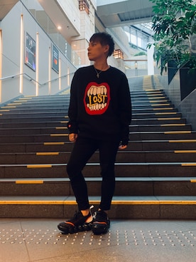 「STUD MUFFIN（スタッドマフィン）のアイテム」を使った、Sさん（メンズ・160cm）の秋コーディネート