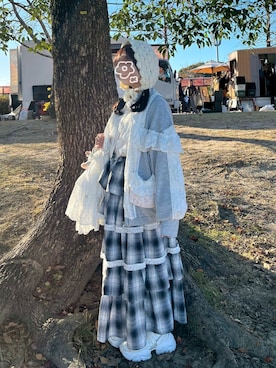 「アイテム（ジャージ）」を使った、🍮さん（レディース・147cm）の秋コーディネート