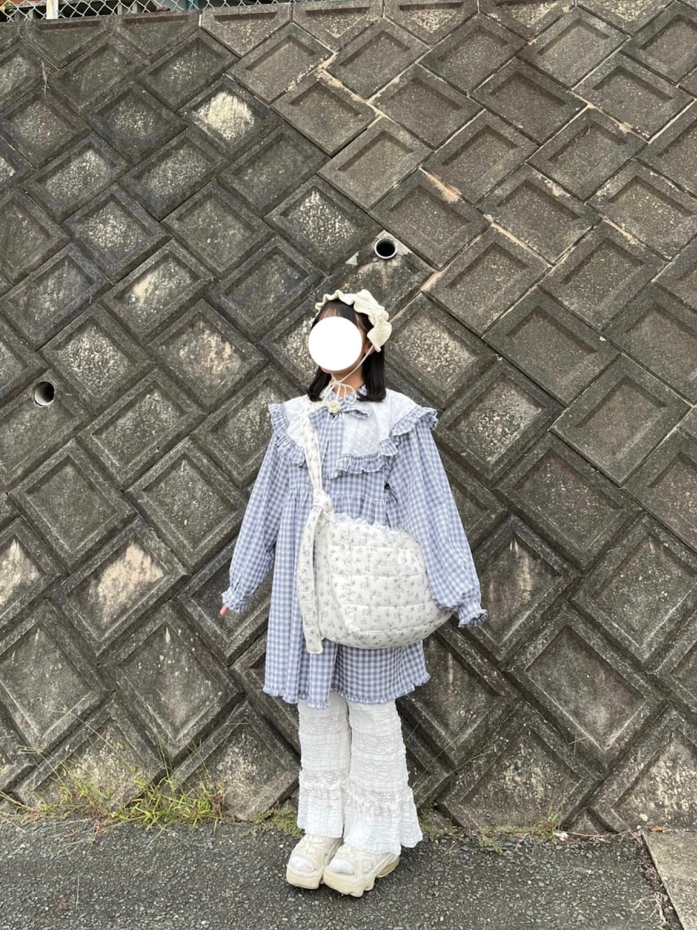 ギンガム2wayミニワンピースを使った人気ファッション