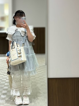 「アイテム（ワンピース/ドレス）」を使った、🍮さん（レディース・147cm）の夏コーディネート