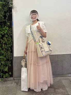 「アイテム（トートバッグ）」を使った、🍮さん（レディース・147cm）の夏コーディネート