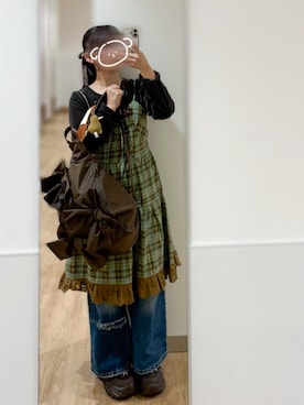 「アイテム（ヘアピン）」を使った、🍮さん（レディース・147cm）の秋コーディネート