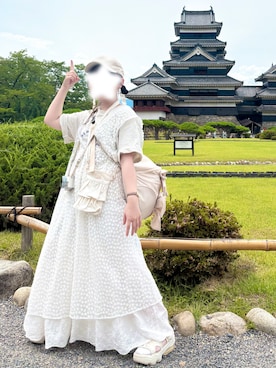 「Samansa Mos2（サマンサ モスモス）のアイテム」を使った、🍮さん（レディース・147cm）の夏コーディネート