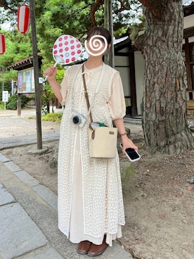 「Samansa Mos2（サマンサ モスモス）のアイテム」を使った、🍮さん（レディース・147cm）の夏コーディネート