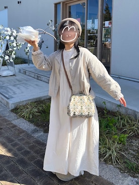 「アイテム（ワンピース/ドレス）」を使った、🍮さん（レディース・147cm）の秋コーディネート