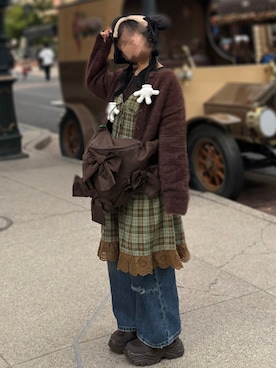 「アイテム（ワンピース/ドレス）」を使った、🍮さん（レディース・147cm）の秋コーディネート