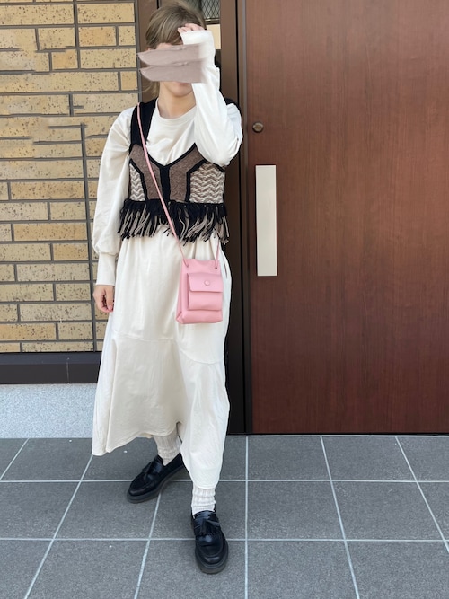 TODAYFUL（トゥデイフル）の「ジャガードフリンジニットビスチェ