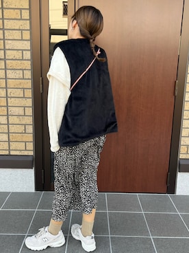 「WHIMSIC（ウィムジック）のアイテム（ジャケット/アウター）」を使った、momokaさん（レディース・156cm）の冬コーディネート