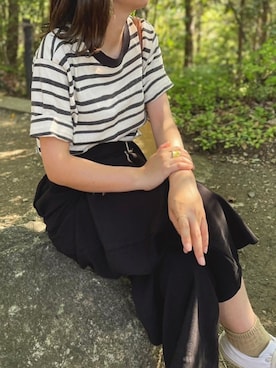 「Lilou（リル）のアイテム」を使った、momokaさん（レディース・156cm）の夏コーディネート