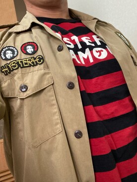 「HYSTERIC GLAMOUR（ヒステリックグラマー）のアイテム」を使った、筋肉バカさん（メンズ・174cm）の秋コーディネート