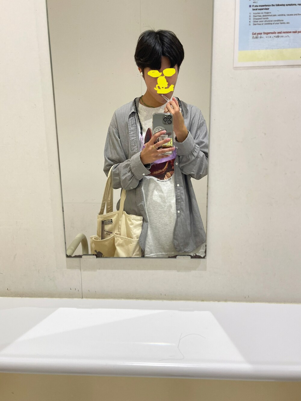 「LL.Bean、rrl、bluelug、Alwayth」｜「blue lugのアイテム（Tシャツ/カットソー、グレー系）」を使った、からあげさん（メンズ・170cm）の秋コーディネートの1枚目の写真