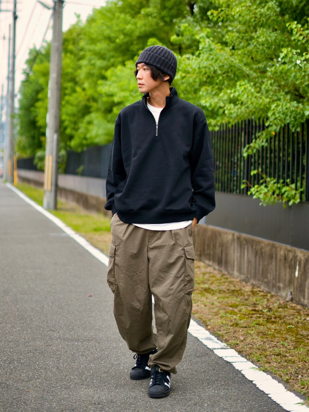Vallad ビーニー　io着用 PEEYAN｜UNIQLOのニットキャップ/ビーニーを使ったコーディネート - WEAR