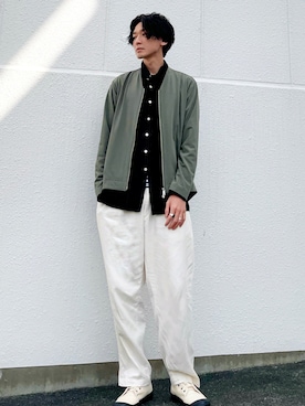 「tac:tac（タクタク）のアイテム」を使った、PEEYANさん（メンズ・180cm）の春コーディネート