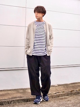 「ADAM ET ROPE'（アダムエロペ）のアイテム」を使った、PEEYANさん（骨格ウェーブ・メンズ・180cm）の秋コーディネート