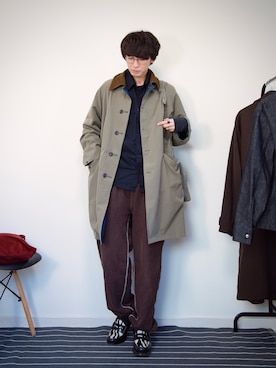 「アイテム（ジャケット/アウター、グレー系）」を使った、PEEYANさん（メンズ・180cm）の冬コーディネート