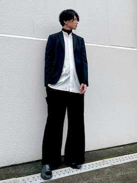 「Acne Studios（アクネストゥディオズ）のアイテム（テーラードジャケット）」を使った、PEEYANさん（メンズ・180cm）の冬コーディネート