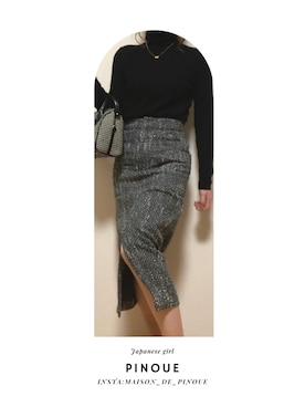 「ボストンバッグ」｜ぴのうえさん（レディース・161cm）の冬コーディネート