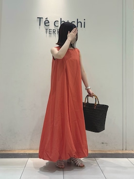 「テチチ(Te chichi)」｜「アイテム（ワンピース/ドレス）」を使った、🍎さん（レディース・156cm）の夏コーディネート