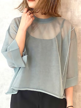 「Solace（ソレイス）のアイテム」を使った、くすみんさん（レディース・153cm）の夏コーディネート