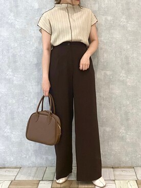 YARD PLUS(ヤードプリュス)のスラックスを使った人気ファッション