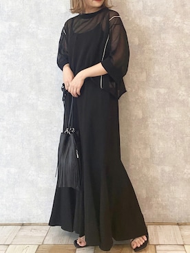 「Solace（ソレイス）のアイテム」を使った、くすみんさん（レディース・153cm）の夏コーディネート