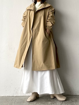 「アイテム（ミリタリージャケット）」を使った、くすみんさん（レディース・153cm）の秋コーディネート