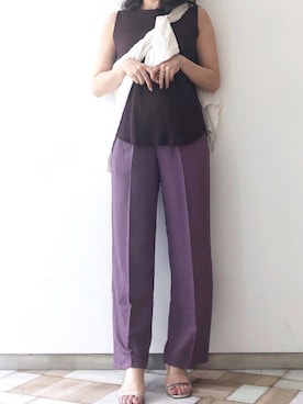 「アントマリーズ」｜「アイテム（その他）」を使った、くすみんさん（レディース・153cm）の夏コーディネート