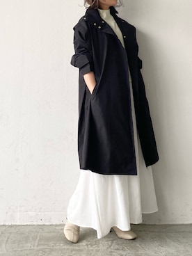 「アイテム（ミリタリージャケット）」を使った、くすみんさん（レディース・153cm）の秋コーディネート