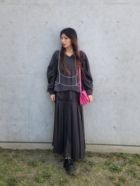 「MCM（エムシーエム）のアイテム」を使った、K-Sweetさん（レディース・161cm）の春コーディネート